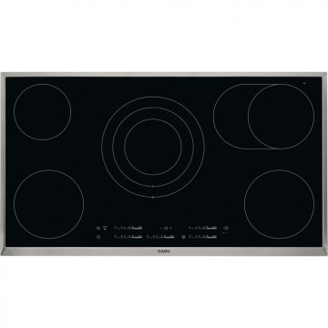 Vestavné spotřebiče - AEG Mastery HK955070XB elektrická varná deska s rámečkem, černá, šířka 90 cm