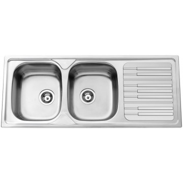 Kuchyňské dřezy - Sinks Sinks PIANO 1200 DUO V 0,7mm leštěný