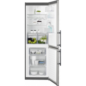 Volně stojící spotřebiče - Electrolux EN3613MOX volně stojící kombinovaná chladnička