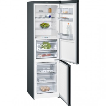 Volně stojící spotřebiče - Siemens KG39FPB45 noFrost, Kombinace chladnička/mraznička barva: černý nerez