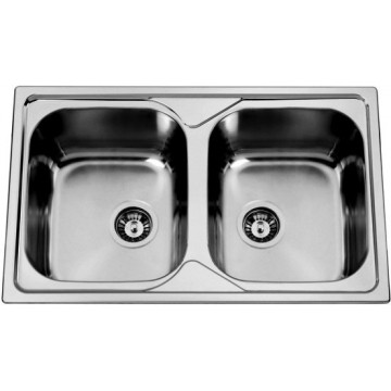 Kuchyňské dřezy - Sinks Sinks OKIOPLUS 800 DUO V 0,7mm texturovaný