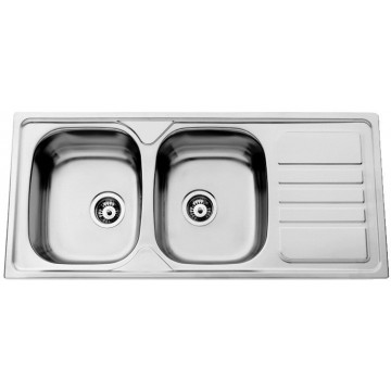 Kuchyňské dřezy - Sinks OKIO 1160 DUO V 0,6mm matný