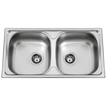 Kuchyňské dřezy - Sinks OKIO 780 DUO V 0,5mm matný