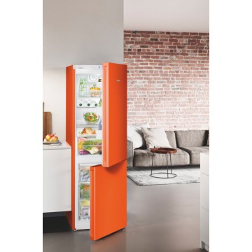 Volně stojící spotřebiče - Liebherr CNno 4313 chladnička/mraznička, NoFrost, A++, oranžová