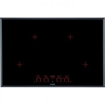 Vestavné spotřebiče - AEG Mastery HK874400FB indukční varná deska se zkosenou hranou, černá, šířka 78 cm