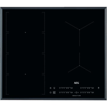 Vestavné spotřebiče - AEG Mastery IKE64471FB indukční varná deska se zkosenou hranou, Hob2Hood, černá, šířka 59 cm