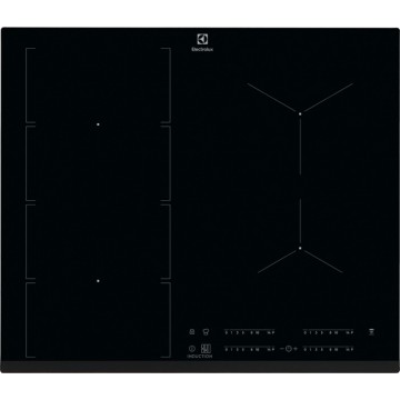 Vestavné spotřebiče - Electrolux EIV654 indukční varná deska se zkosenou hranou, Hob2Hood, černá, 60cm