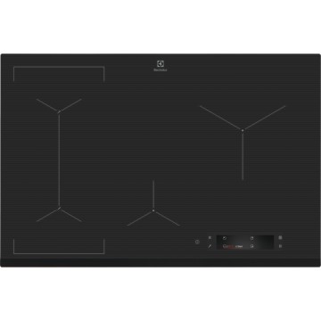 Vestavné spotřebiče - Electrolux EIS8648 indukční varná deska SensePro, Hob2Hood, tmavě šedá, šířka 78 cm