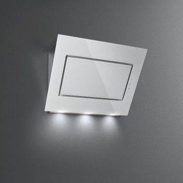 Vestavné spotřebiče - Falmec QUASAR DESIGN Wall - nástěnný odsavač, 120 cm, bílé sklo/nerez, 800 m3