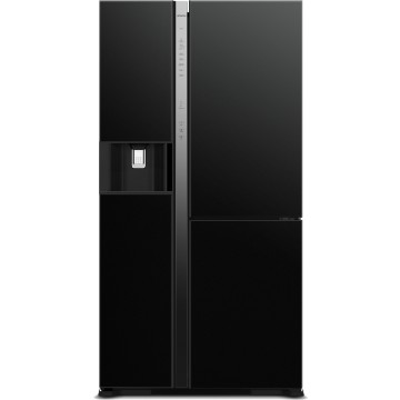 Volně stojící spotřebiče - Hitachi R-MX700GVRU0-GBK kombinovaná třídveřová chladnička, NoFrost, 7 let záruka