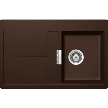 Kuchyňské dřezy - Schock Horizont D-100 CRISTADUR Chocolate granitový dřez do roviny